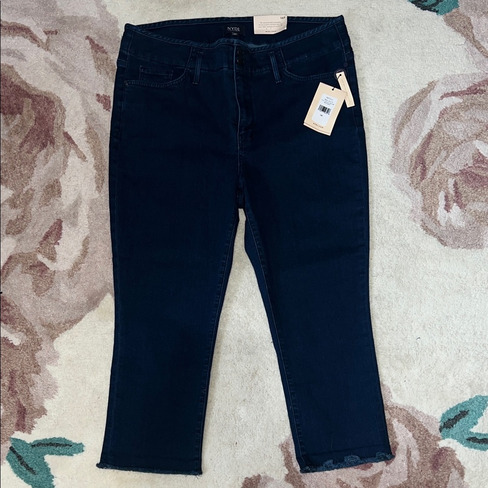 NEW NYDJ Midnight Blue Cropped Ankle Jeans
